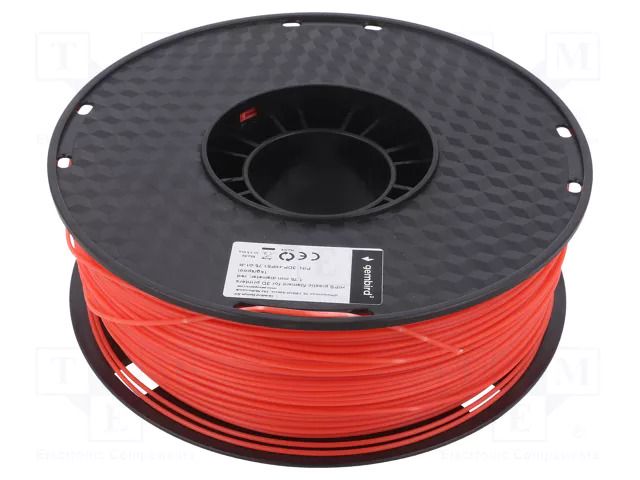 Filament: HIPS; 1.75mm; red; 1kg GEMBIRD 3DP-HIPS1.75-01-R
