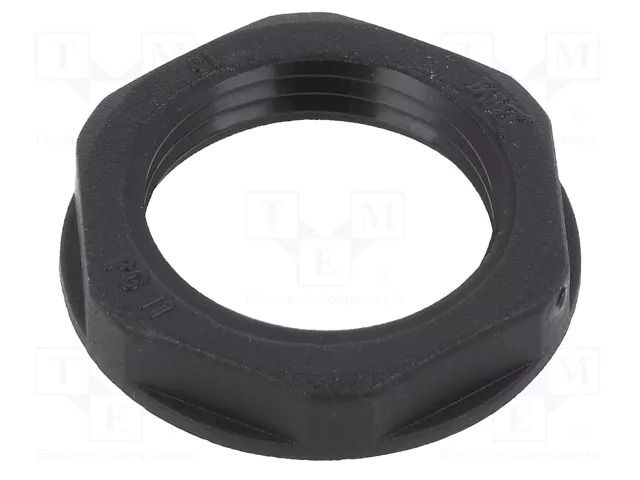 Nut; PG11; polyamide; black; Thread: PG; -20÷90°C BM GROUP BM4811N