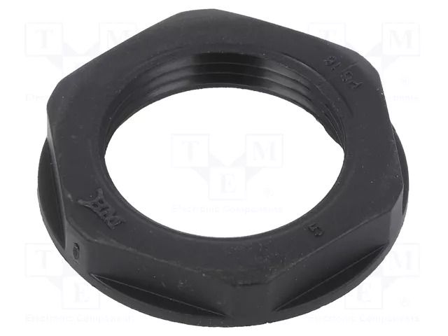 Nut; PG16; polyamide; black; Thread: PG; -20÷90°C BM GROUP BM4816N