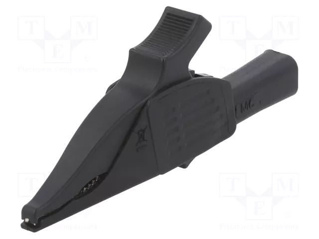 Crocodile clip; 19A; black; Grip capac: max.39.5mm STÄUBLI XDK-1033P-21