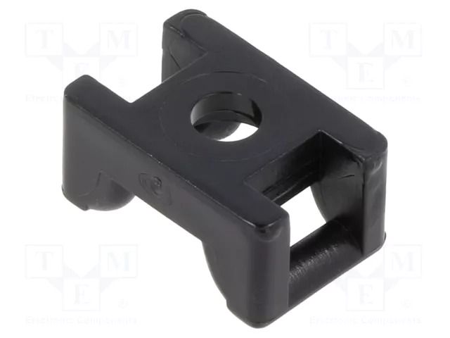Holder; screw; black; cable ties HELLERMANNTYTON KR6G5-PA66W-BK