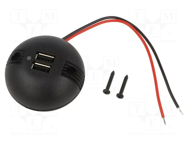 USB power supply; USB A socket x2; Sup.volt: 12÷24VDC; Inom: 5A PRO CAR PROCAR-67327500