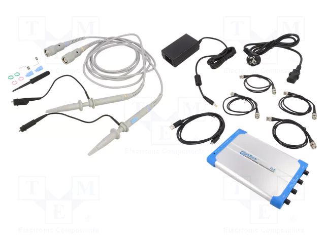 PC connected oscilloscope; 100MHz; Ch: 4; 10Mpts; 250Msps; ≤3.5ns PEAKTECH PKT-P1331