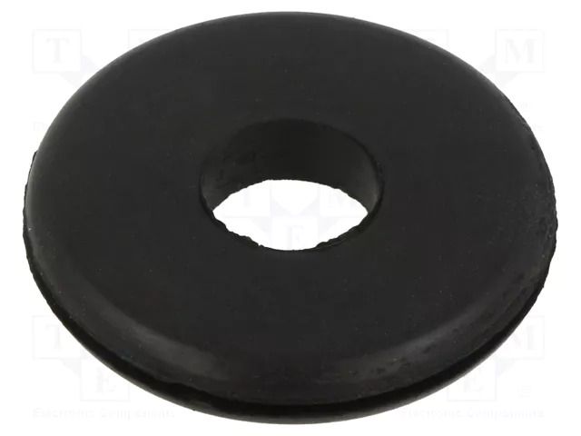 Grommet; Ømount.hole: 31.75mm; Øhole: 12.7mm; rubber; black KEYSTONE KEYS748