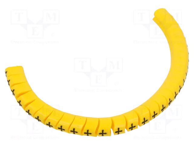 Markers; Marking: +; 2.5÷5mm; PVC; yellow; -30÷60°C; leaded; PA-1 PARTEX PA-10003PV40.+