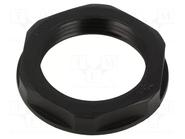 Nut; PG21; polyamide; black; Thread: PG; -20÷90°C BM GROUP BM4821N