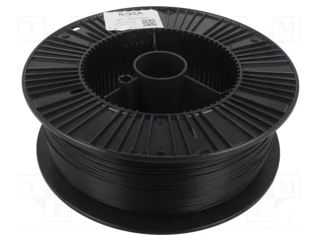 Filament: ASA; 1.75mm; black; 220÷250°C; 2.5kg ROSA 3D ROSA-3075