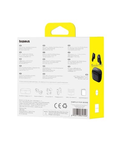 True Wireless Bluetooth 5.3 austiņas Bowie E18 ar uzlādes futrālīti, melnas krāsas A00023800123-00 6932172657253