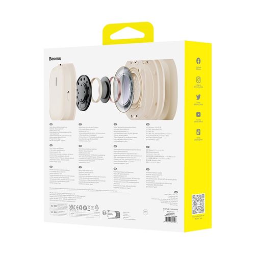 Bezvadu Bluetooth 5.3 austiņas ar trokšņu slāpēšanu Bowie H1i, baltas A00050402223-00 6932172631727