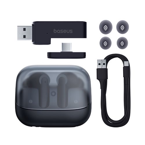 True Wireless Bluetooth 5.3 austiņas AeQur G10 ar mikrofonu un ANC, melnas krāsas A00055400111-00 6932172634889