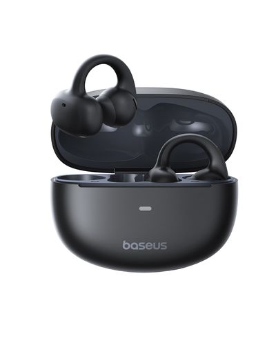 Atvērtās bezvadu Bluetooth 5.4 austiņas Bowie MC1 ar uzlādes futrālīti, melnas, melnas A00083501126-00 6932172684358