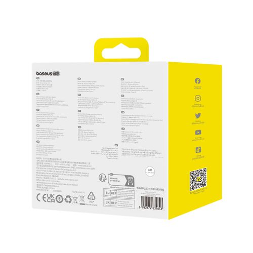 Portatīvais Bluetooth skaļrunis AeQur V2, balts A20050500211-00 6932172634643