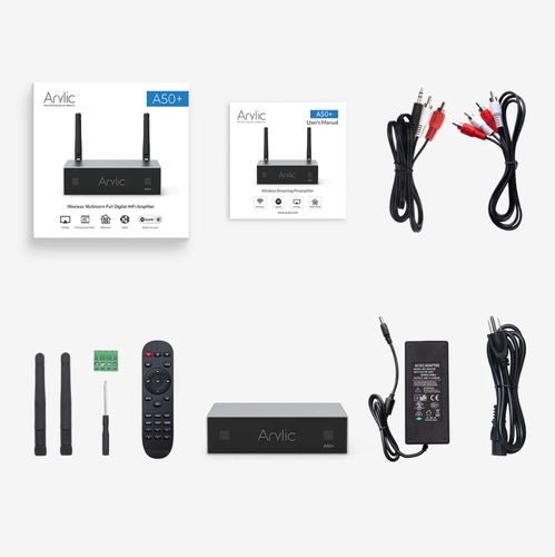 Bezvadu Mini Multiroom Stereo Pastiprinātājs 2x50W A50+ 4779027628233