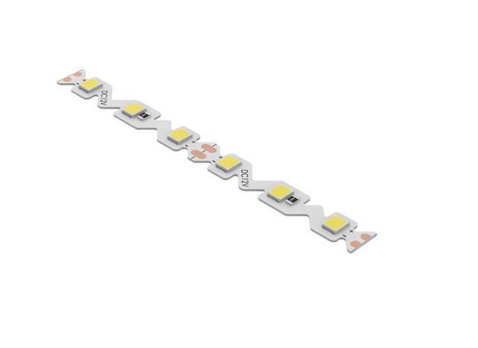LED sloksne, 12Vdc, 11W/m, S forma, 90LED/m, 1182lm/m, 3000K, IP20, IP20 AFL-90U1106M-WW