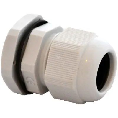 Uzgalis PG; ar pretuzgriezni; M16; IP68; Materiāls:polomīds; pelēks AG-16GY1