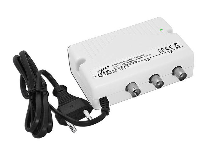 TV signāla regulējams pastiprinātājs ANT AMP2 ar divām izejām ANT/AMP2 5901436793557; 5902270715736