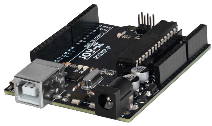 Mikrokontrolieris UNO Rev3 (Arduino UNO saderīgs), kura pamatā ir ATMega328P JOY-IT ARD-R3DIP-P 4250236828435