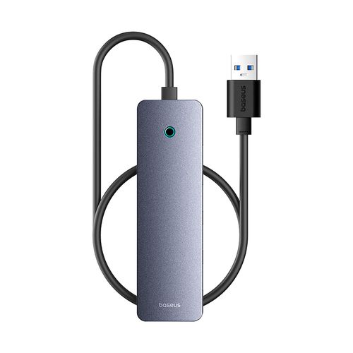 Sakabinātājs USB-A uz USB 3.0 4 porti + USB-C barošanas ports 50 cm, pelēks B0005280B811-01 6932172653262
