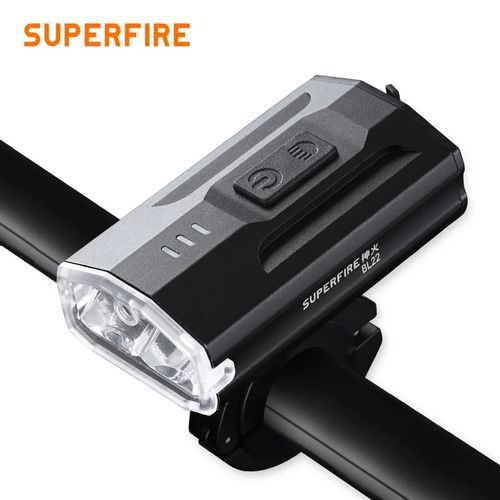 Bicycle flashlight BL-22A,450lm, 3W, rechargable USB, 1800mAh, IP54 SUPERFIRE-BL22 6974760350948