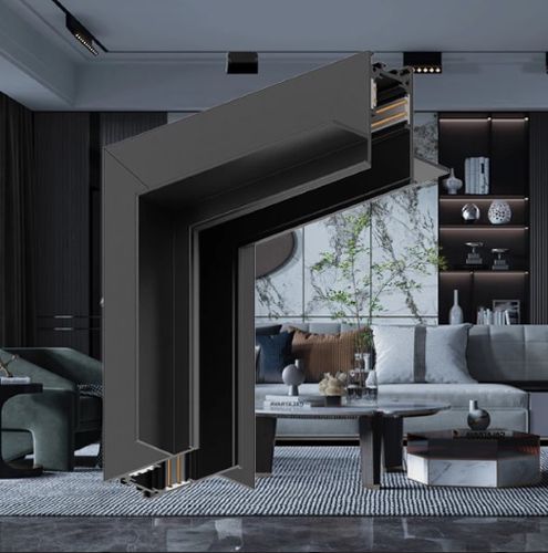 Magnētiskas sliedes gaismas savienojums, iegremdējams, L formas, vertikāls BY41-10111 5949097722783