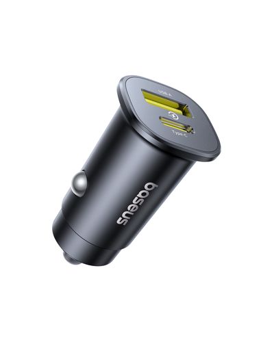 Auto ātrais lādētājs GoTrip 30W 12-24V USB-A + USB-C QC PD, melns C00072300123-00 6932172687236