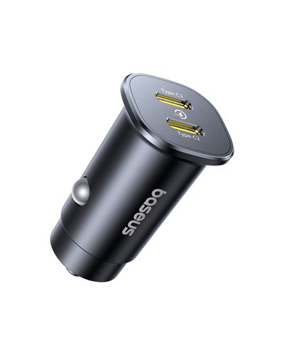 Auto ātrais lādētājs GoTrip 30W 12-24V 2xUSB-C PD, melns C00072300123-01 6932172687243