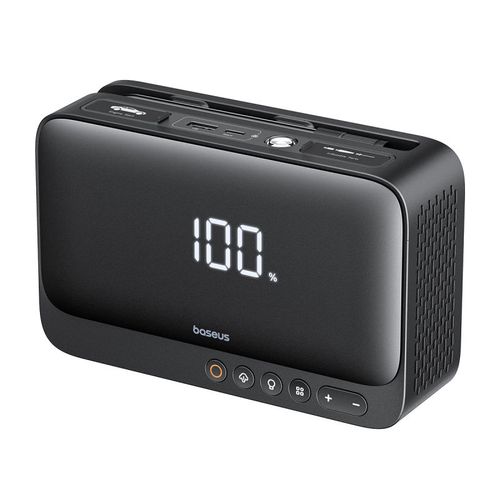 Powerbank / auto starteris 600A 1500 mAh / 14,8 V / 22,2 Wh, USB + USB-C 5V 2,4A Super Energy BASEUS C00245902111-00 6932172654351