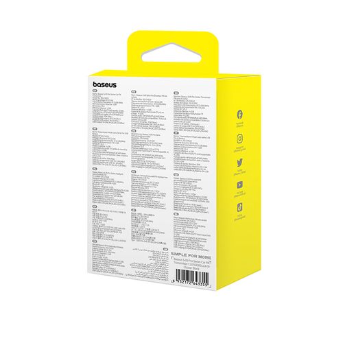 Auto Bluetooth 5.3 FM raidītājs 2xUSB + USB-C, melns, melns C10762200113-00 6932172643355