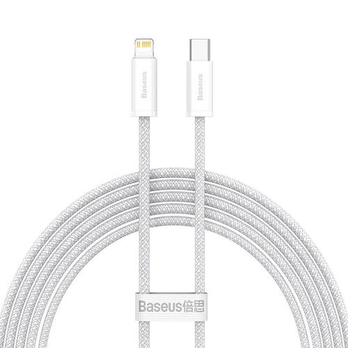 Kabeļa USB C spraudnis uz iP Lightning 20W 2m White Dynamic Baseus CALD000102 6932172601935