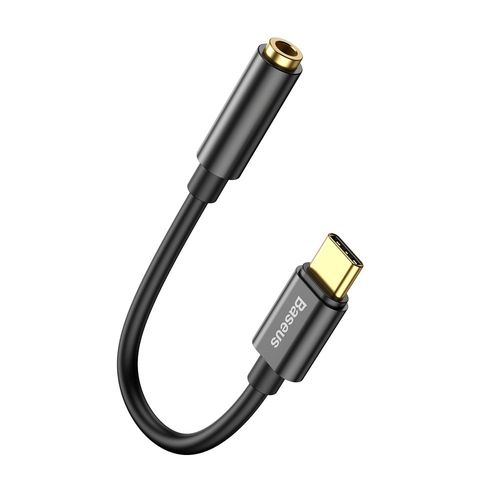 Adapteris USB C spraudnis - 3.5mm stereo ligzda BASEUS CATL54-01 6953156297845