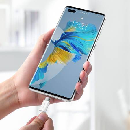 Kabelis USB2.0 A spraudnis - USB C spraudnis 66W 1,0m balts Superior series BASEUS CATYS-02 6953156205505