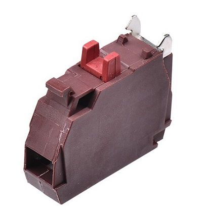 Kontaktu bloks ar NC tipa kontaktiem, sarkans (atvienojams) HIGHLY CB-01