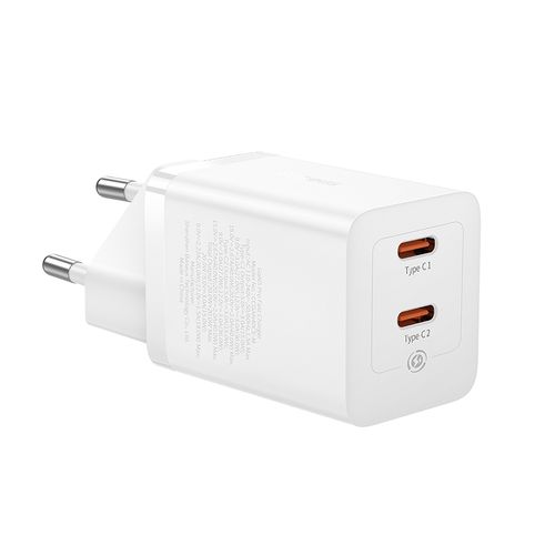 Sienas ātrais lādētājs GaN5 Pro 40W 2xUSB-C QC3.0 PD3.0, balts CCGP180102 6932172627911