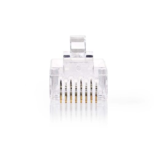 RJ45 caurlaides savienotājs CAT5 UTP vītņotiem kabeļiem (10 gab.) CCGB89331TP 5412810424757