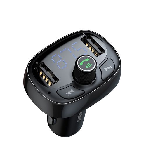 Bluetooth FM Modulator Car Charger 12-24V 2xUSB 3.4A, Black CCMT000301 6932172628239