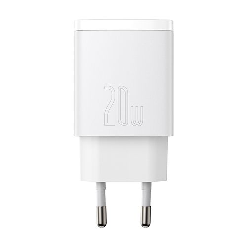 Ātrais lādētājs 20W USB + USB-C QC3.0 PD3.0, balts CCXJ-B02 6953156207240