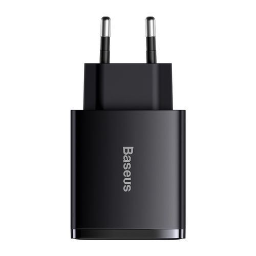 Ātrais lādētājs 30W 2xUSB + USB-C QC3.0 PD3.0, melns CCXJ-E01 6953156207295