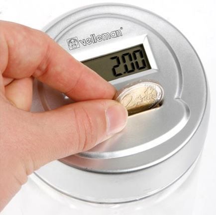 Euro monētu krājkase ar skaitītāju CDET1 5410329436056