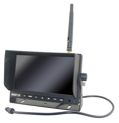 Bezvadu atpakaļskata novērošanas sistēma, kamera + monitors 7" CM-709MDW