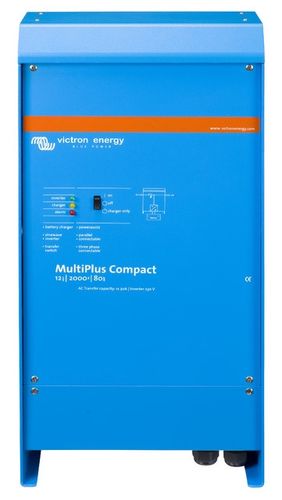 Inventeris - Sprieguma pārveidotājs MultiPlus Compact 24Vdc/230Vac 1600W ar sinusoidālu izejas spriegumu, VE.Bus, Victron Energy CMP242200000 8719076037552