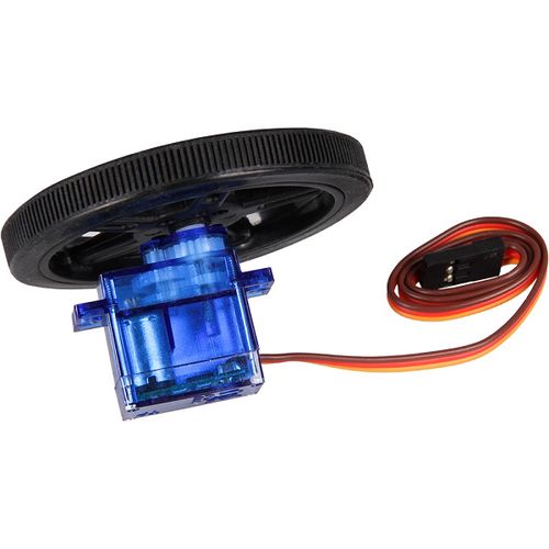 Joy-iT Continuous servomotor with wheel COM-Motor05 4250236818658