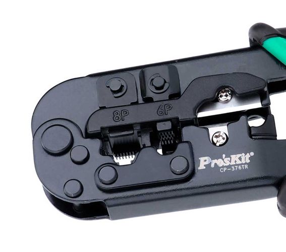 Spraudņu knaibles RJ11/12/22/45 savienojumiem, Pro'sKit CP-376TR 4710810384202