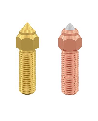 Sprauslu komplekts 1 gab. misiņš, 1 gab. varš / rūdīts tērauds 0,4 mm K1 / K1Max / CR-M4 / ENDER-3V3KE CREALITY CRE-4004020070 6971636404729