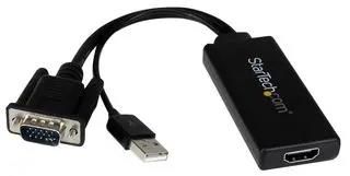 ADAPTER, VGA-HDMI + USB AUDIO & POWER VGA2HDU
