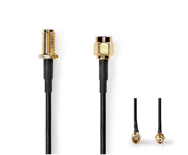 Kabelis SMA spraudnis - SMA ligzda 3m 50Ohm CSGL02010BK30 5412810425440