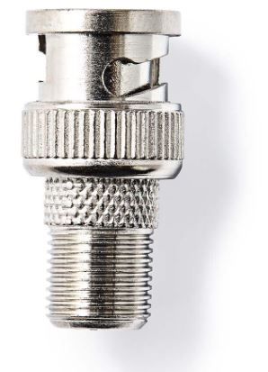 Pāreja F ligzda - BNC spraudnis AD/F-F:BN-M/E-NI