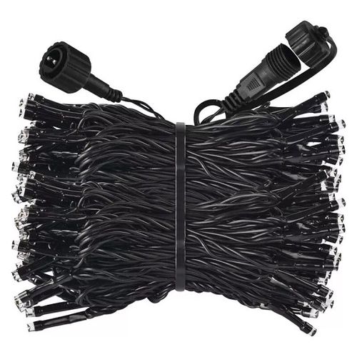 LED virtene, 30Vdc, 10m, 100x LED, silti balta,  bez barošanas avota, EMOS D1AW03 8592920094693