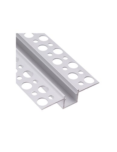 Anodēts aluminija profils LED lentei, ar baltu vāciņu, iegremdējams, DEOLINE P, 3m DEOLINE-P-OP-3M-S 5900652149964