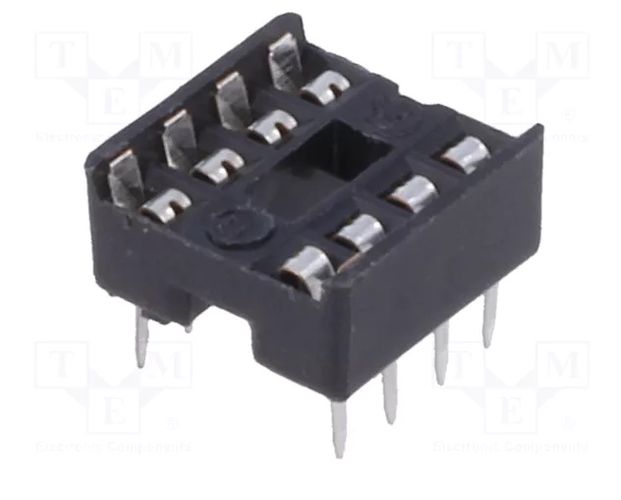 Ligzda mikroshēmai  DIP8 IC/08-F