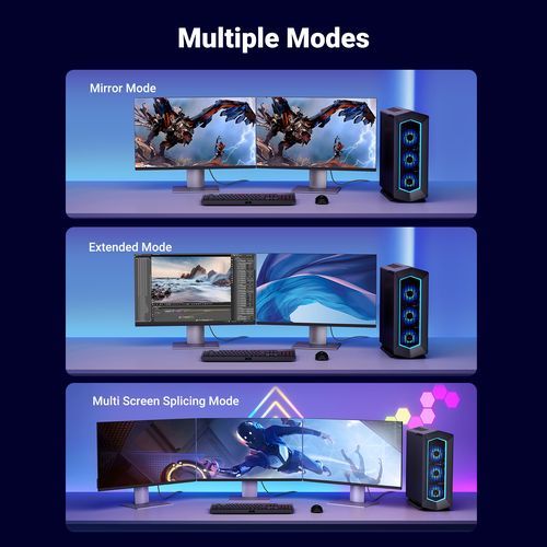 Kabeļi DisplayPort DP - DP 1.4 8K@60Hz 2m DP114 UGREEN UGREEN/80392 6957303883929